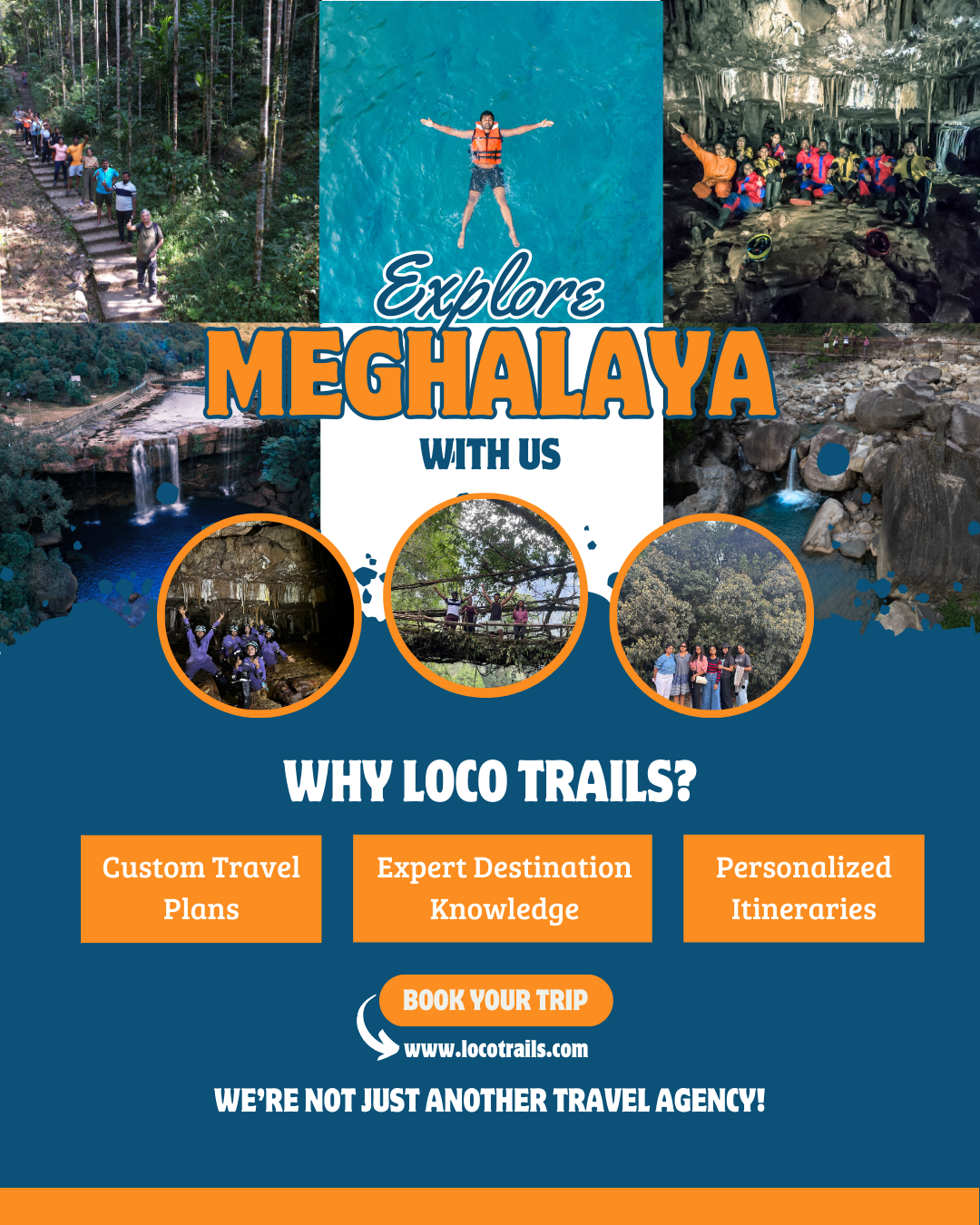Explore Meghalaya · With Us